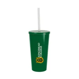 Large Tucan Tumbler With Cap And Straw - Bottle Green